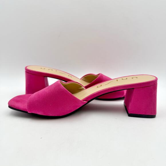 Unisa Womens Venley Heeled Sandal US 9 M EU 39.5 Pink Slip On NWOB - Picture 8 of 13